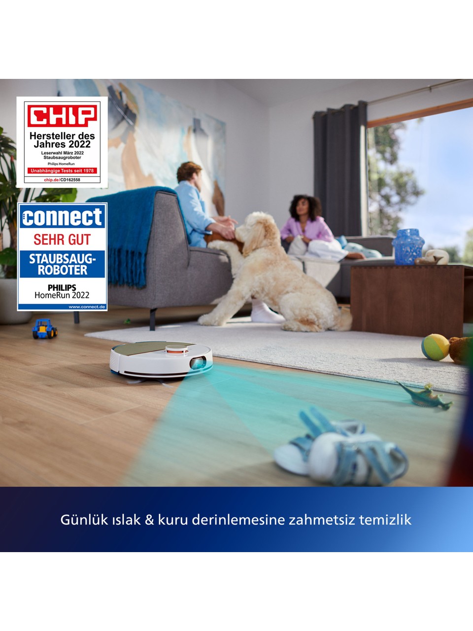 Philips%20HomeRun%207000%20Serisi%20Aqua%20XU7000/02%20Beyaz%20Gold%20Akıllı%20Robot%20Süpürge