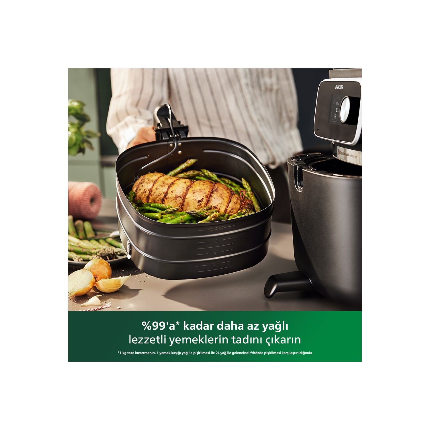 Philips%20Airfryer%20HD9880/90%207000%20Serisi%20Combi%20XXL%20Connected%208.3%20lt%20Yağsız%20Fritöz