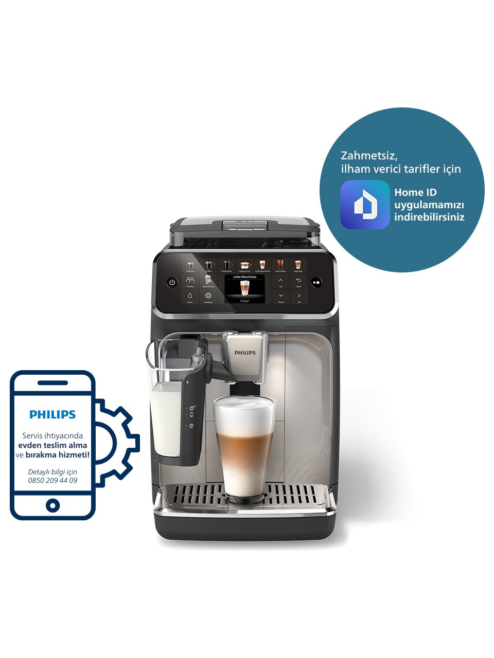 Philips%20LatteGo%20EP5547/90%20Tam%20Otomatik%20Espresso%20Makinesi